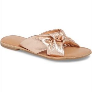 Jeffrey Campbell Rose Gold Knot Slides